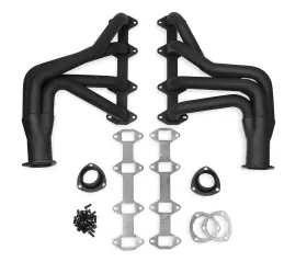 Wb10021 White Box Long Tube Header - Black Painted 1.75 Inch Primaries 3