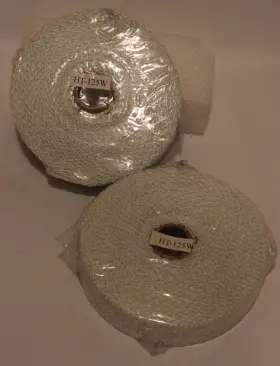Ht-125w Wt - 1 Inch X 50ft Roll Of White Fiberglass Heat Shield Wrap Lot 2 Rolls