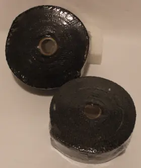 Ht-225b Wt - 2 Inch X 50ft Roll Of Black Fiberglass Heat Shield Wrap Lot Rolls