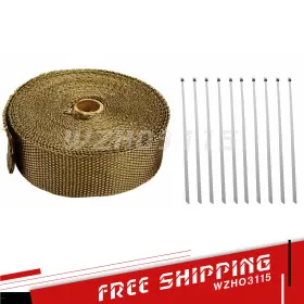 1s1491 Wzho3115 2ftft X 50ft 1 Roll Exhaust Manifold Titanium Heat Wrap High Fiberglass