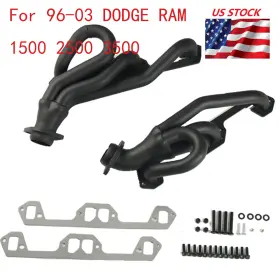 32024326130 Xmw Shorty Headers For 96-03 Dodge Ram/dakota/durango 1500 2500 3500 5.2 And 5.9l1-1/2