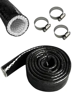 Aymk268 Yamakato 3/4 Id Heat Shielded Fire Thermo Armor Sleeve Silicone Coated F
