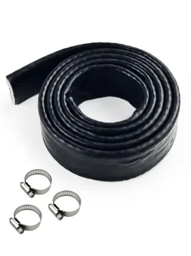Aymk391 Yamakato 1-1/2 Id Heat Shielded Fire Thermo Armor Sleeve Silicone Coated