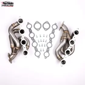 Yh2025005 Yh Shorty Exhaust Header For 2010-2015 Camaro Ss Ls3 L99 6.2l-v8 304ss 1-7/8 Inch