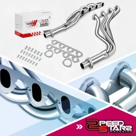 Zpd-jvthd054 Zpeedstarz Pair 4-1 Long Tube S.steel Exhaust Headers For 83-87 Ford F-250 F-350 7.5l 2wd