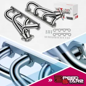 Zpd-jvthd057 Zpeedstarz Pair 4-1 Shorty S.steel Exhaust Headers For 86-96 Ford E-150 F-150 Bronco 5.0 V8