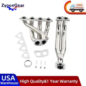6957215416 Zyooegear Stainless Steel Headers For 1988-2000 Honda Civic D15 D16 D-series Ej/eg/eh/ek