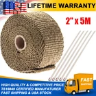 2" 16FT Titanium Fiberglass Lava Basalt Exhaust Header Pipe Heat Wrap ROLL+5TIES New. Price: $11.99.
