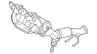 Genuine Ford Catalytic Converter With Integrated Exhaust Manifold LX6Z-5G232-A New. Price: $1009.20.