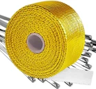 Exhaust Heat Wrap Fiberglass 2X16.4FT Gold Motorcycle Car Truck Header Muffler New. Price: $24.22.