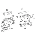 Genuine Mopar Exhaust Manifold 53011189AE New. Price: $511.29.