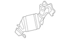 Genuine Honda Catalytic Converter With Integrated Exhaust Manifold 18190-RMX-A00 New. Price: $2176.60.