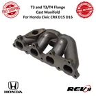 REV9 & T3/T4 Flange Cast Iron Turbo Manifold For Honda Civic Crx D15 D16 Sohc New. Price: $138.00.