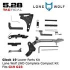 Glock Lower Parts Kit Lone Wolf Lwd Complete Compact G19 G23 Poly 80. Price: $63.95.