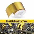 33FEET Gold Reflective Self-adhesive Heat Wrap Shield Barrier Tape Protection Us New. Price: $13.99.