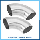 PACK(2) Car 1.75" 90 Degree Stainless Steel Bend Tube Exhaust Elbow Pipe Fitting New. Price: $13.77.