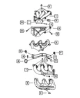 Genuine Mopar Exhaust Manifold Right 4648954AB New. Price: $70.72.