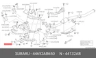 Genuine Oe Cover Exhaust 44652AB650 For Subaru 44652-AB650 Neu. Price: $26.30.