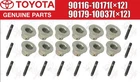 Toyota Oem Exhaust Stud Bolt & Nut 90116-10171( 12) 90179-10037( New. Price: $122.28.
