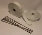 Wt HT-150W 1" X 50' Of White Fiberglass Heat Shield Wrap Lot 2 Rolls New. Price: $41.24.