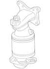 Genuine Honda Catalytic Converter With Integrated Exhaust Manifold 18190-REZ-A00 New. Price: $2869.11.