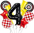 Race Car Birthday Party Decorations Large Lightning Bolt Foil Balloons New. Price: $18.99.