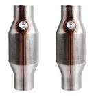 2.5 Inch Inlet Outlet Catalytic Converter Universal High Flow Front New. Price: $84.50.