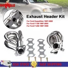 Tubular Shorty Exhaust Header Manifold Fits Ford Expedition 1997-2002 F150 New. Price: $175.84.