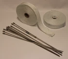 Wt HT-125W 1" X 25' Of White Fiberglass Heat Shield Wrap Lot Rolls New. Price: $41.24.