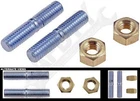 Apdty 14210 Exhaust Stud Kit M8-1.25 38MM New. Price: $17.99.