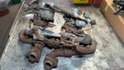 Mercedes W180 220S Dual Carburetor Intake And Exhaust Manifold Set Used. Price: $295.00.