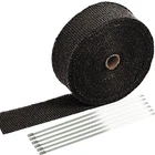 Sunplustrade 2" 50' Black Exhaust Heat Wrap Roll For Motorcycle Fiberglass... New. Price: $26.99.