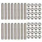 Ford 4.6 5.4 Liter V8 16PCS Stainless Steel Exhaust Manifold Stud Nuts Kit New. Price: $11.29.