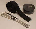 Wt HT-225B 2" X 25' Of Black Fiberglass Heat Shield Wrap Lot Rolls New. Price: $41.24.