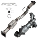 Manifold Catalytic Converter For 2013 - 2018 Nissan Altima 2.5L Front And Rear New. Price: $219.99.