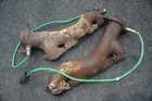 Set Exhaust Manifold Header Pipe 5.0L AJ814023 Jaguar F-pace Svr X761 2019-20 Used. Price: $179.99.