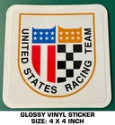 United States Racing Team - Glossy Vinyl Decal Sticker Vintage Drag New. Price: $9.22.
