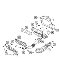 Genuine Mopar Exhaust Manifold Right Side 68148178AA New. Price: $353.05.