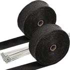 Sunplustrade 2" 50' Black Exhaust Header Heat Wrap For Motorcycle Cars... New. Price: $37.09.