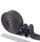 Exhaust Wrap Black 1" 16' Roll For Motorcycle Fiberglass Heat Shield Tape W... New. Price: $17.09.