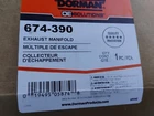 Exhaust Manifold Dorman 674-390 New. Price: $185.00.