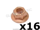Bmw (1991+) Copper Collar Nut (7 Mm) Exhaust Manifold Cylinder Head Set Of 16 New. Price: $32.05.