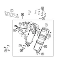 Genuine Mopar Exhaust Shield Lower Rear 68271573AA New. Price: $23.10.