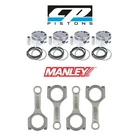 Cp Pistons Manley H-beam Rods Fits Mitsubishi 4B11/EVO X 86MM 9.0:1 Cr New. Price: $1381.54.