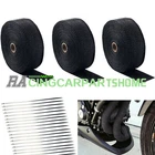 Roll 2" 50FT Black Fiberglass Exhaust Header Pipe Heat Wrap TAPE+30 Ties Kit New. Price: $34.42.