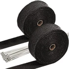 Sunplustrade 2" 50' Black Exhaust Header Wrap For Motorcycle Cars Heat... New. Price: $38.70.