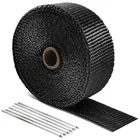 Exhaust Heat Wrap, 2" 50' Shield Tape With Stainless Ties For Motorcyc... New. Price: $21.26.