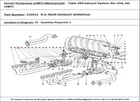 Ferrari Part 125914 Rhr Exhaust Manifold New. Price: $2624.00.