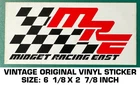 Midget Racing East - Vintage Original Vinyl Decal Sticker Race New. Price: $7.95.