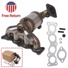 Exhaust Manifold Catalytic Converter For 2015-19 Hyundai Sonata Kia Optima 2.4L New. Price: $63.00.